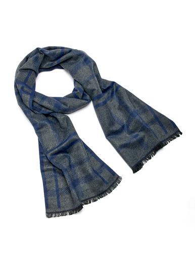 Echarpe à carreaux - Daxon - Marine
