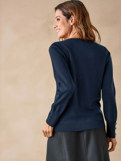 Pull col rond 50% laine mérinos