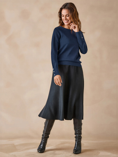 Pull col rond 50% laine mérinos