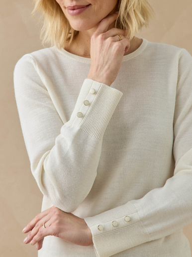 Pull col rond 50% laine mérinos