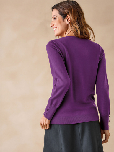 Pull col rond 50% laine mérinos