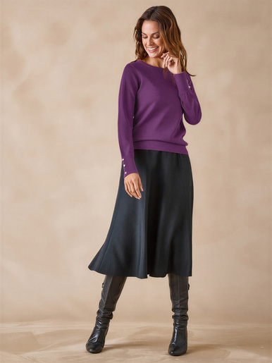 Pull col rond 50% laine mérinos