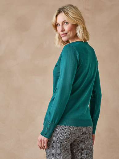 Pull col rond 50% laine mérinos