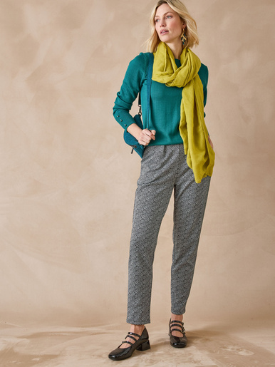 Pull col rond 50% laine mérinos