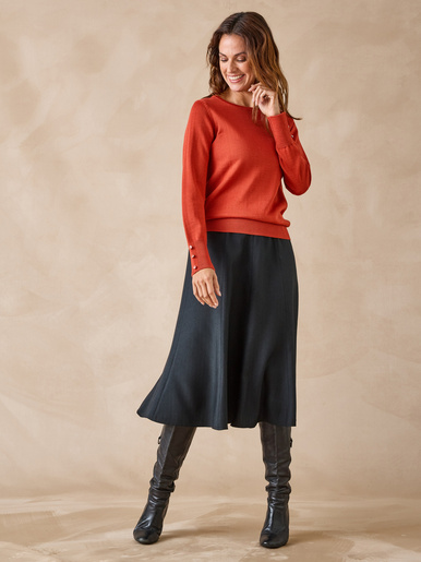 Pull col rond 50% laine mérinos
