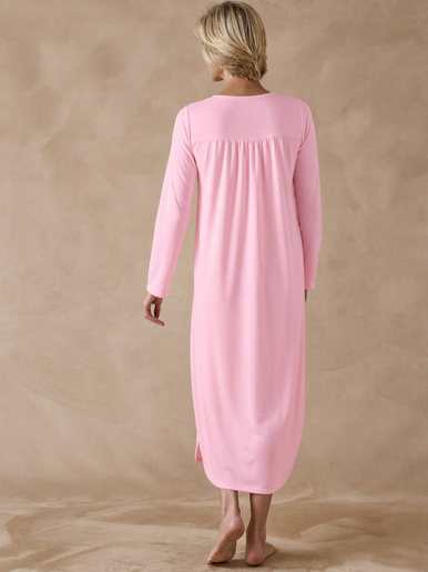 Chemise de nuit en maille pointelle