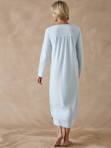 Chemise de nuit en maille pointelle