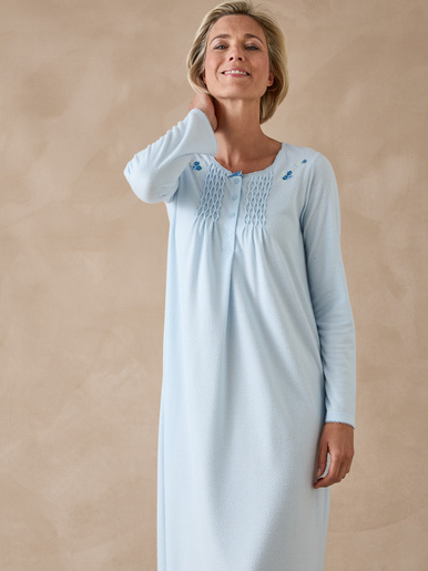 Chemise de nuit en maille pointelle