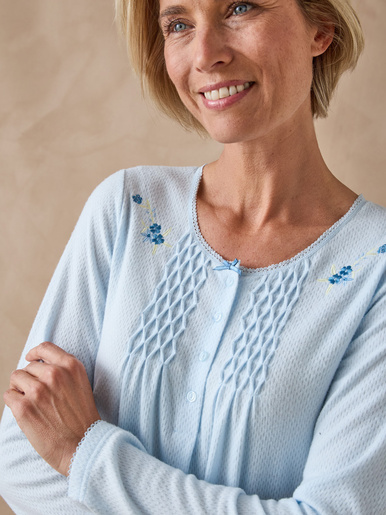 Chemise de nuit en maille pointelle