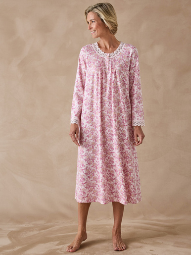 Chhemise de nuit longue détails macramé