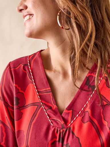 Blouse encolure V