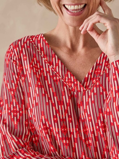 Blouse encolure V