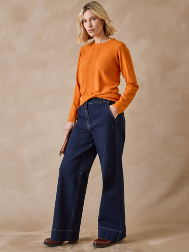 Pull jeux de mailles et torsades