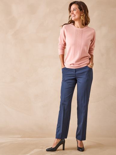 Pull jeux de mailles et torsades