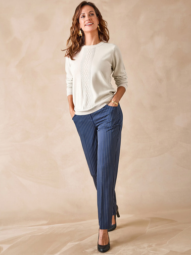 Pull jeux de mailles et torsades