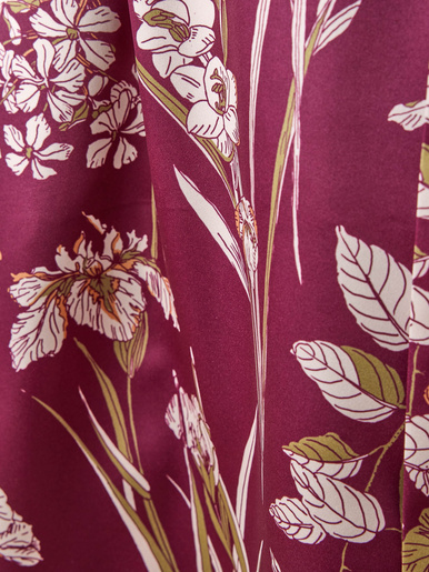 Peignoir kimono en satin