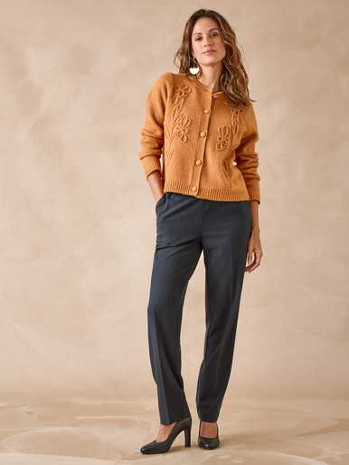Cardigan avec alpaga et laine