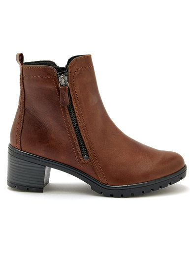 Boots dessus cuir velours très larges