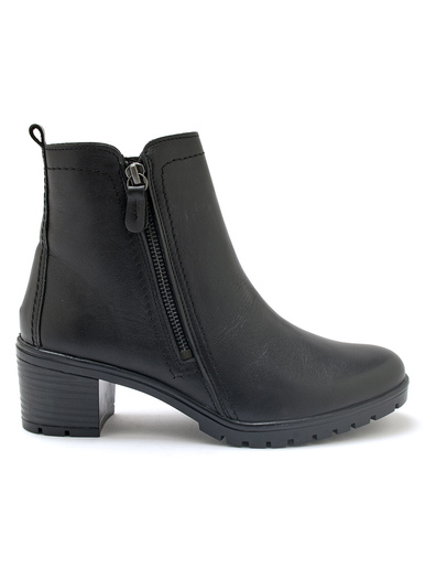 Boots dessus cuir velours très larges