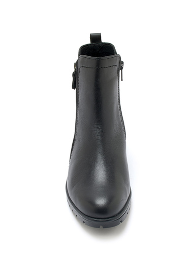 Boots dessus cuir velours très larges