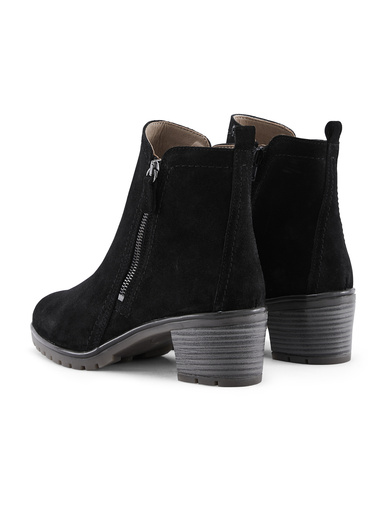 Boots dessus cuir velours