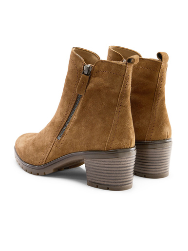 Boots cuir velours