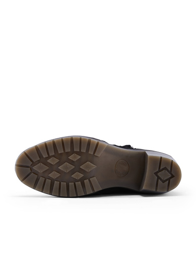 Boots cuir velours