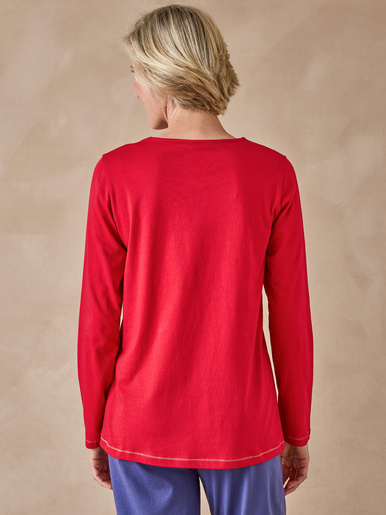 Tee-shirt de pyjama en jersey pur coton