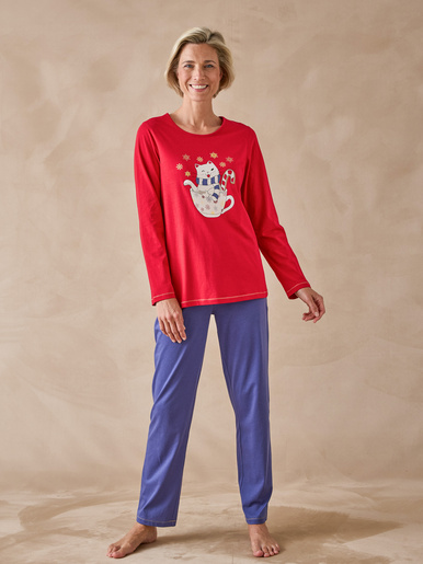 Tee-shirt de pyjama en jersey pur coton