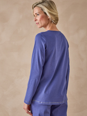 Tee-shirt de pyjama en jersey pur coton