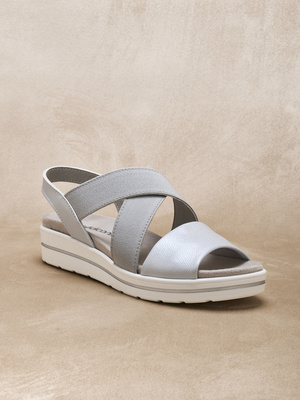 Sandales élastiquées semelle amovible