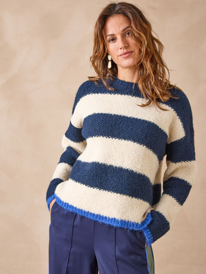 Pull point fantaisie avec laine