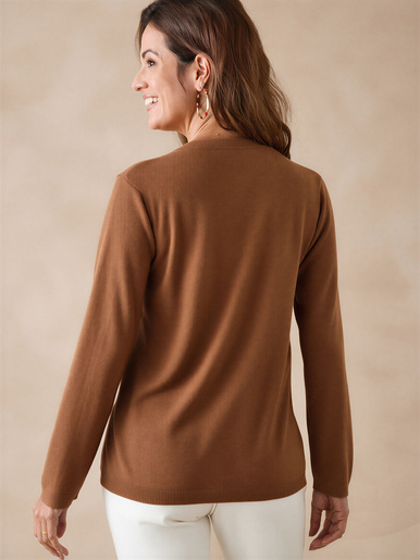 Cardigan avec jeux de torsades