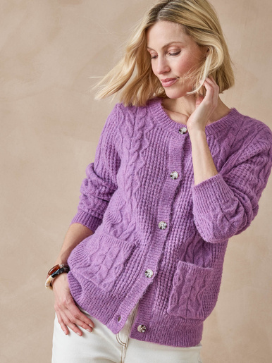 Gilet en maille fantaisie