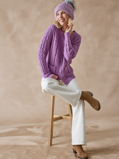 Gilet en maille fantaisie
