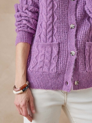 Gilet en maille fantaisie