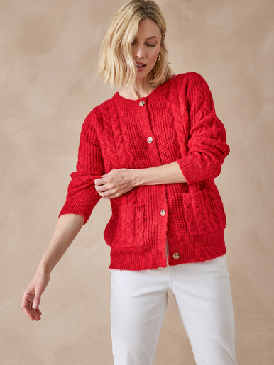 Gilet en maille fantaisie