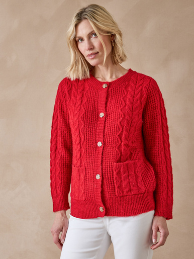 Gilet en maille fantaisie