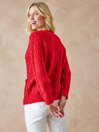 Gilet en maille fantaisie
