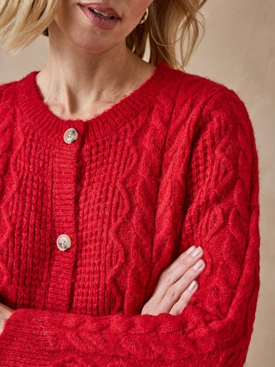 Gilet en maille fantaisie
