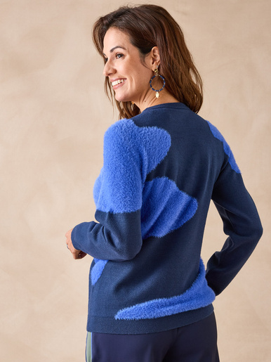 Pull jacquard intarsia