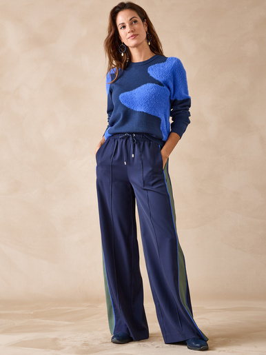 Pull jacquard intarsia