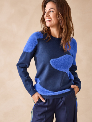 Pull jacquard intarsia