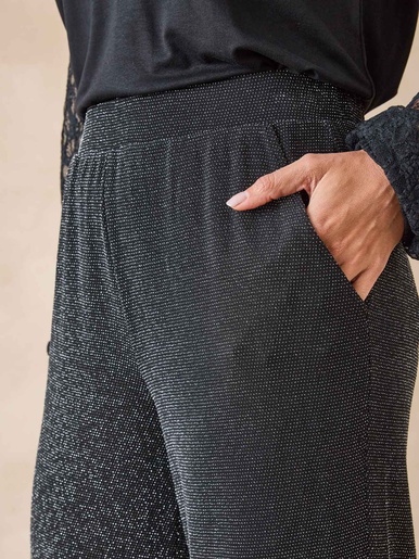 Pantalon en maille fantaisie