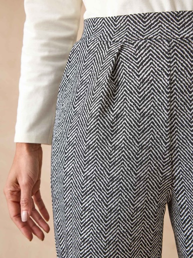 Pantalon élastiqué en maille - Daxon - Gris