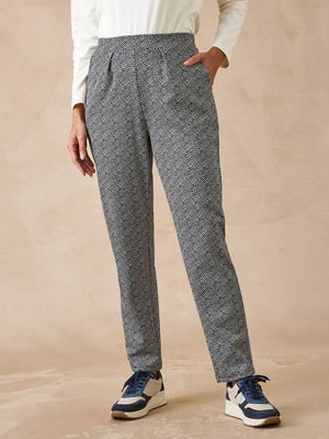 Pantalon élastiqué en maille