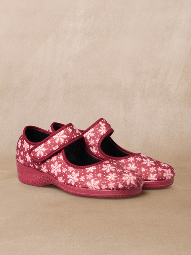 Pantoufles ballerines à scratch