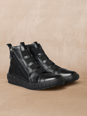 Boots élastiquées et zippées