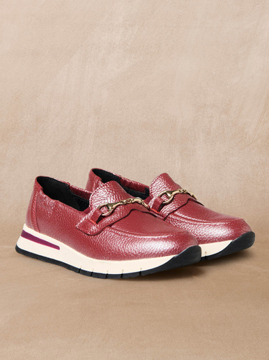 Mocassins compensées élastiqués côtés