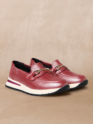 Mocassins compensées élastiqués côtés